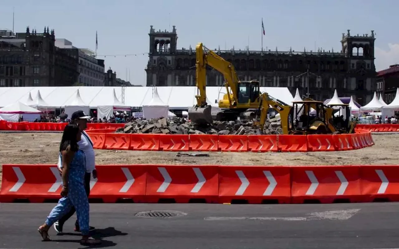 Peatonalización del Zócalo de la CDMX terminará en mayo: Batres