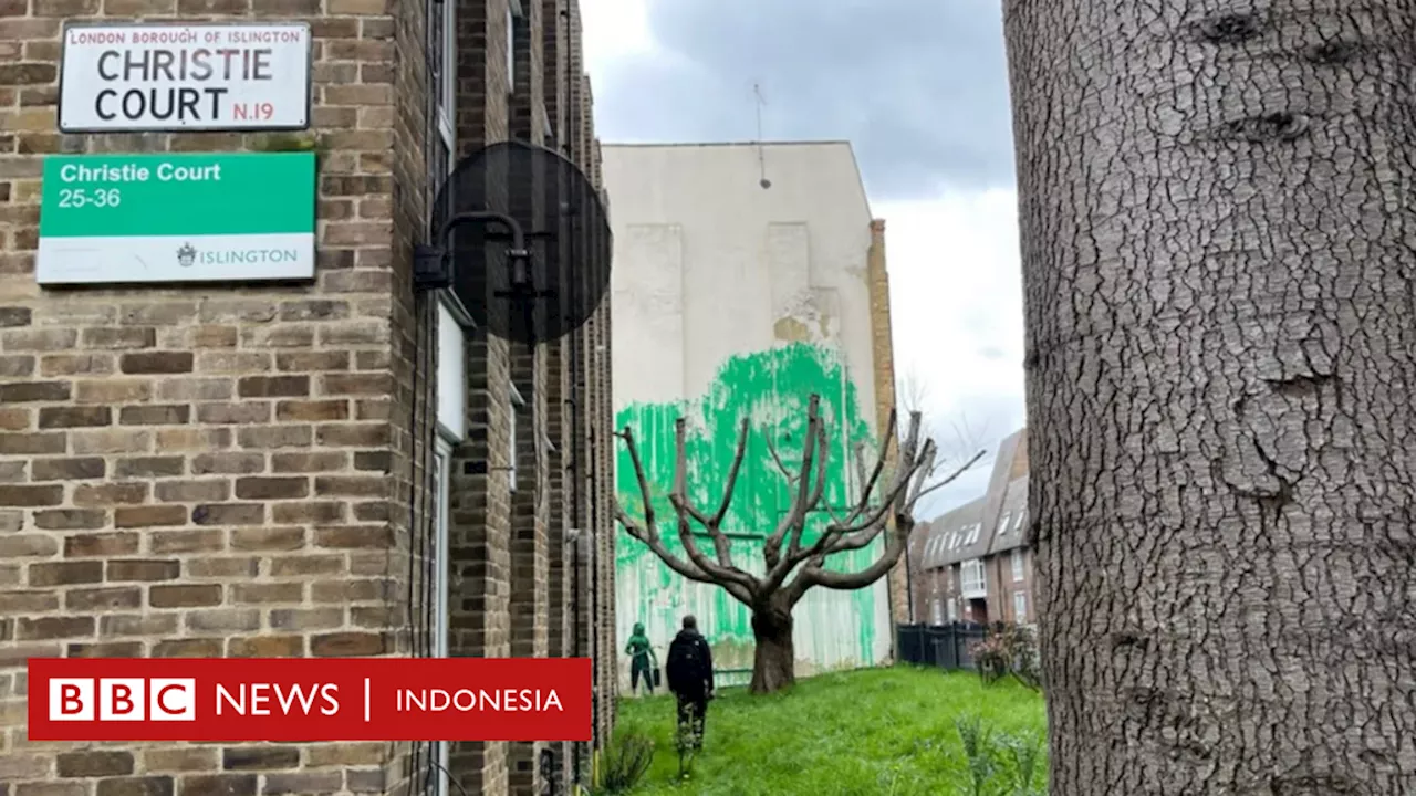 Banksy: Mural terbaru ditemukan di permukiman padat penduduk London, sentil kerusakan alam