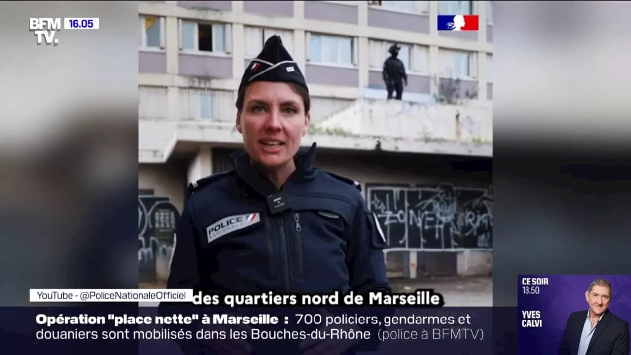 Trafic de drogue: la vidéo de la police nationale sur l'opération 'Place nette'