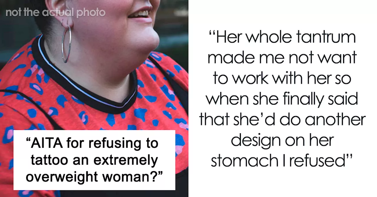 “She Should Go Wash Her Folds”: Overweight Woman Throws A Scene After Artist Refuses To Tattoo