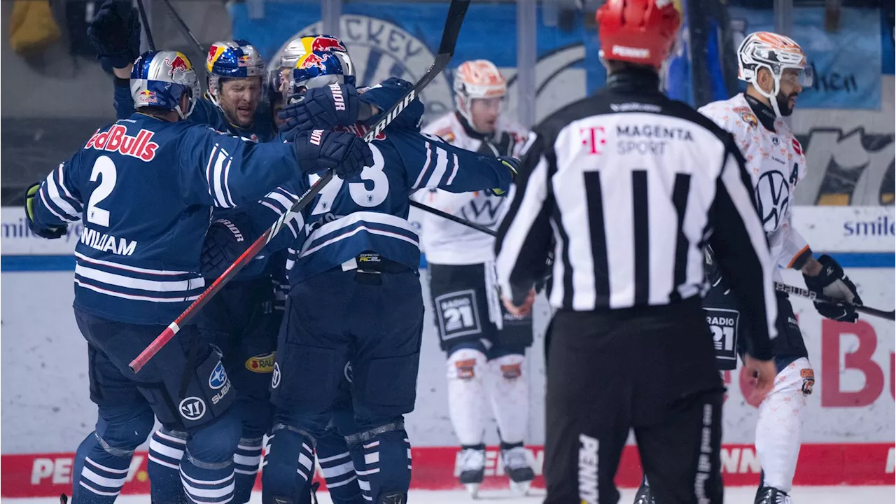 Playoff-Viertelfinale Deutsche Eishockey Liga: Sieg für EHC Red Bull München, Straubing mit Klatsche