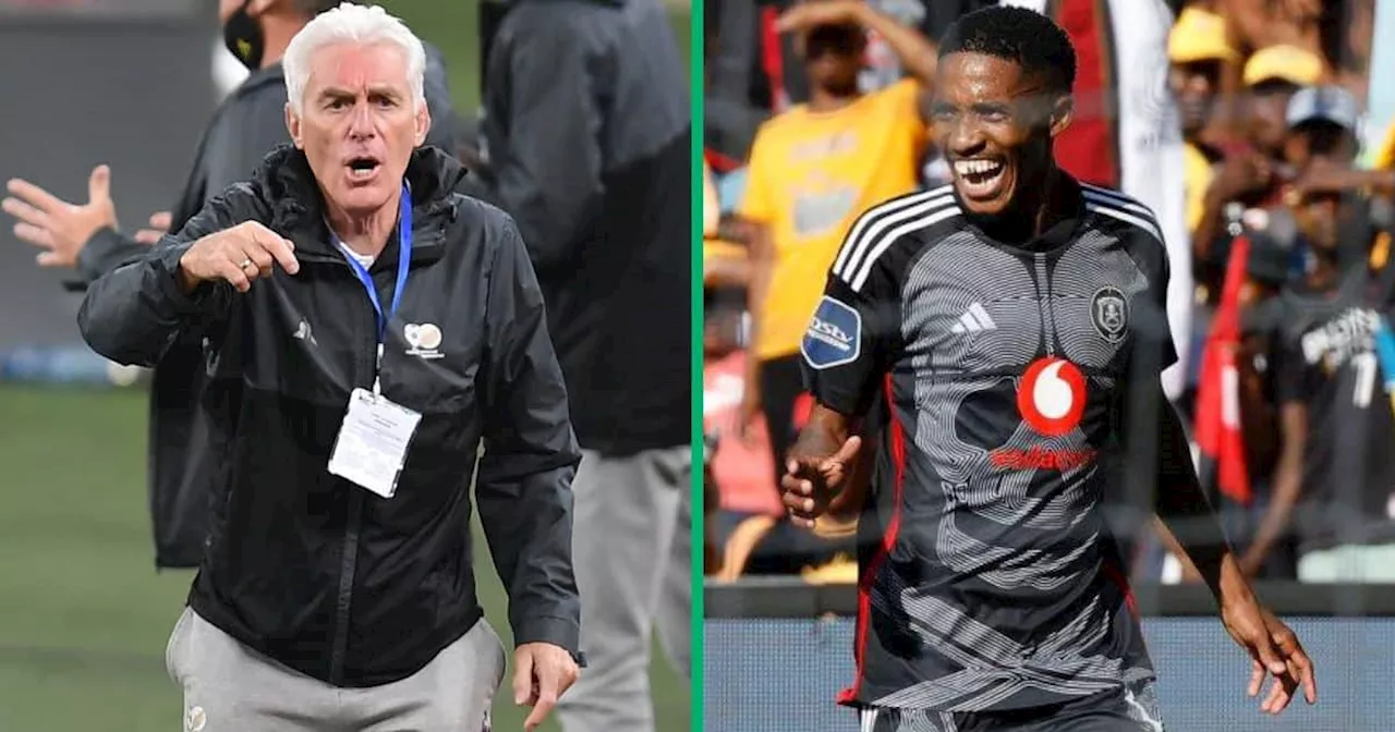 Bafana Bafana Boss Hugo Broos Keeping Watchful Eye Over Orlando Pirates Winger Monnapule Saleng