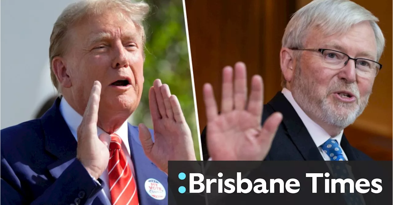 ‘Not the brightest bulb’: Donald Trump hits out at Kevin Rudd