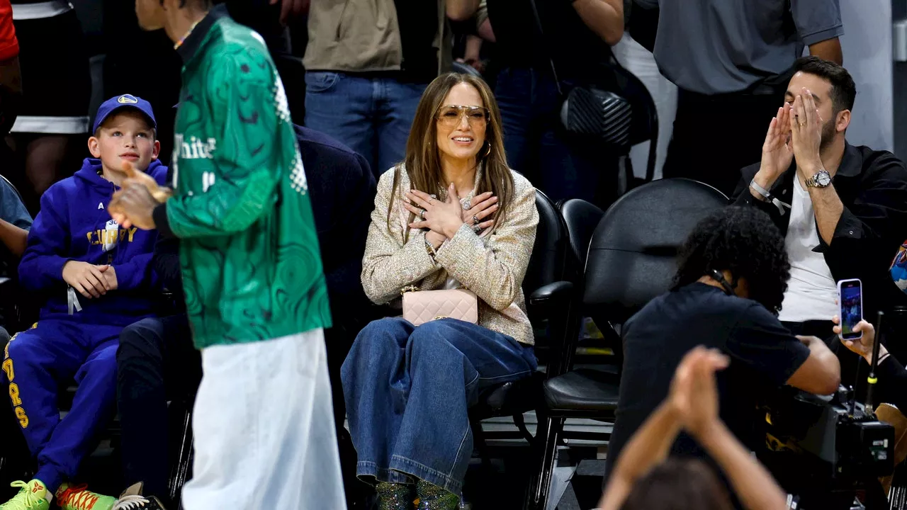 Jennifer Lopez And Kim Kardashian Offer Their Takes On Court-Side Style