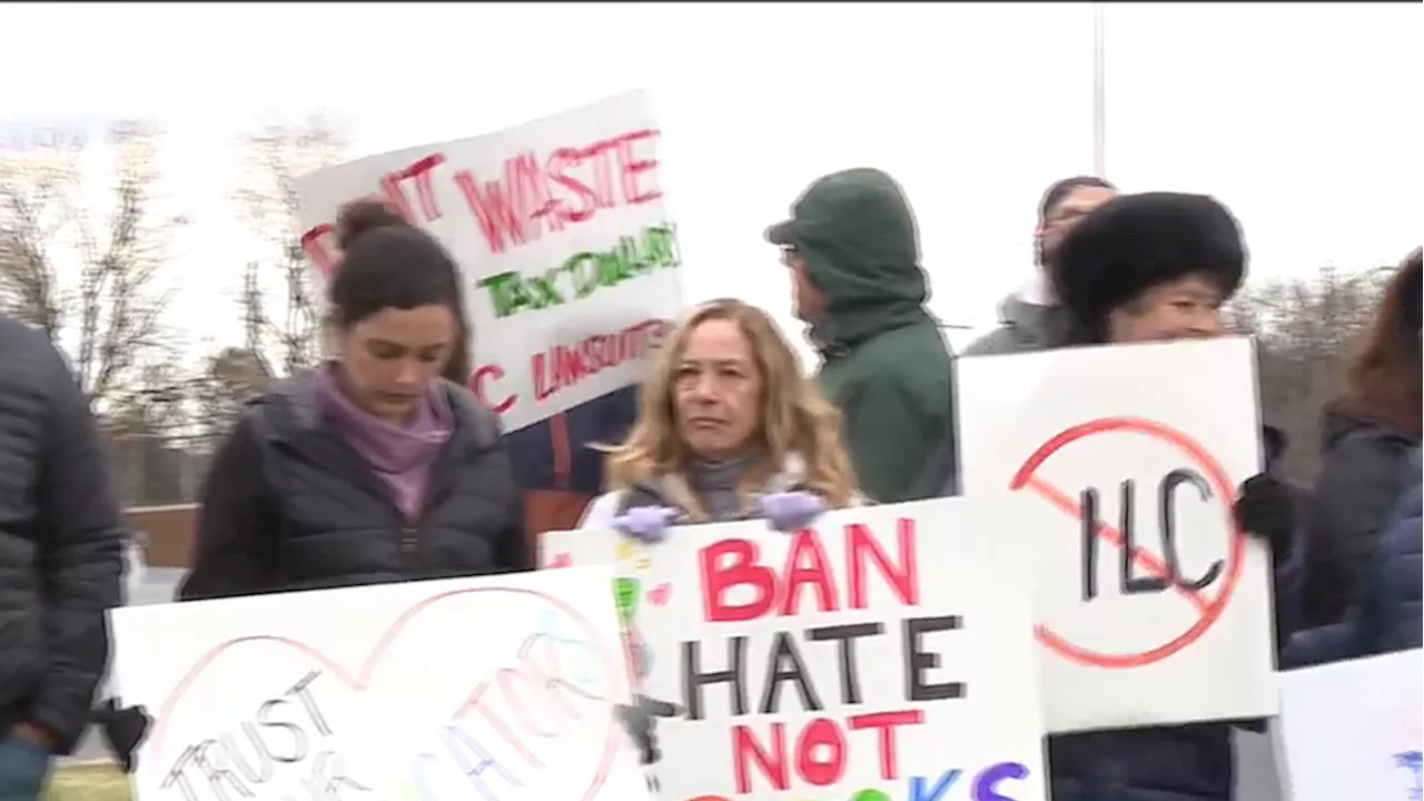 Parents protest against West Shore School Board's private meet with controversial law firm