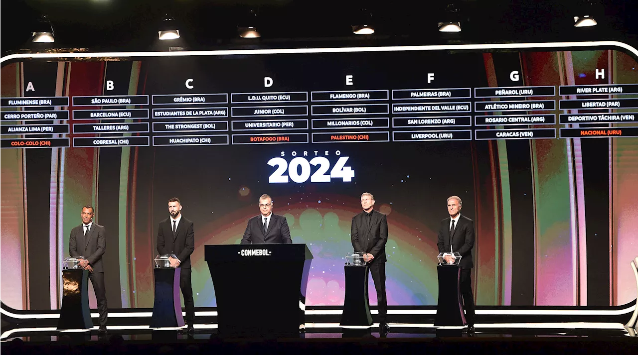 Así quedaron los grupos de Copa Libertadores 2024