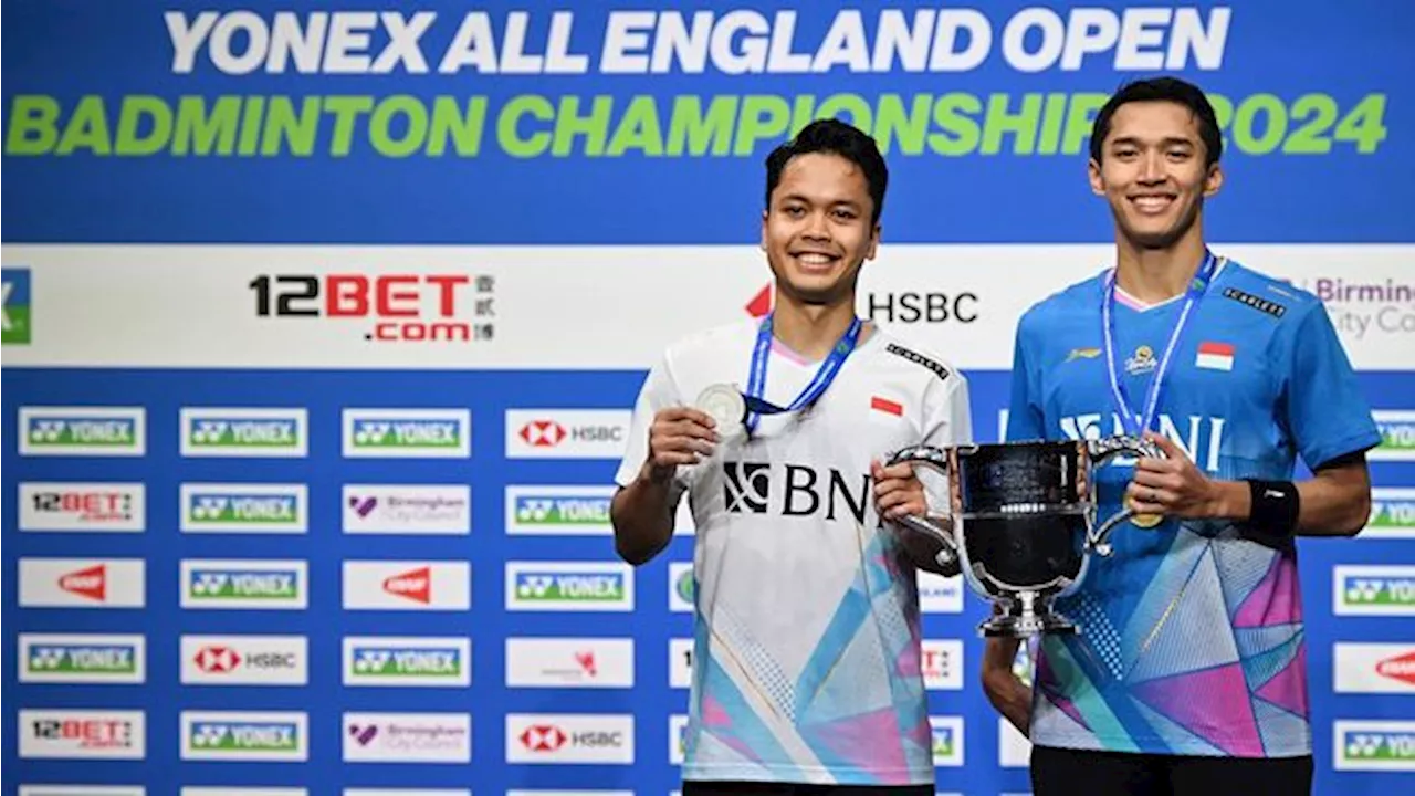 Update Ranking BWF: Jonatan Melesat, Ginting Pepet Shi Yu Qi