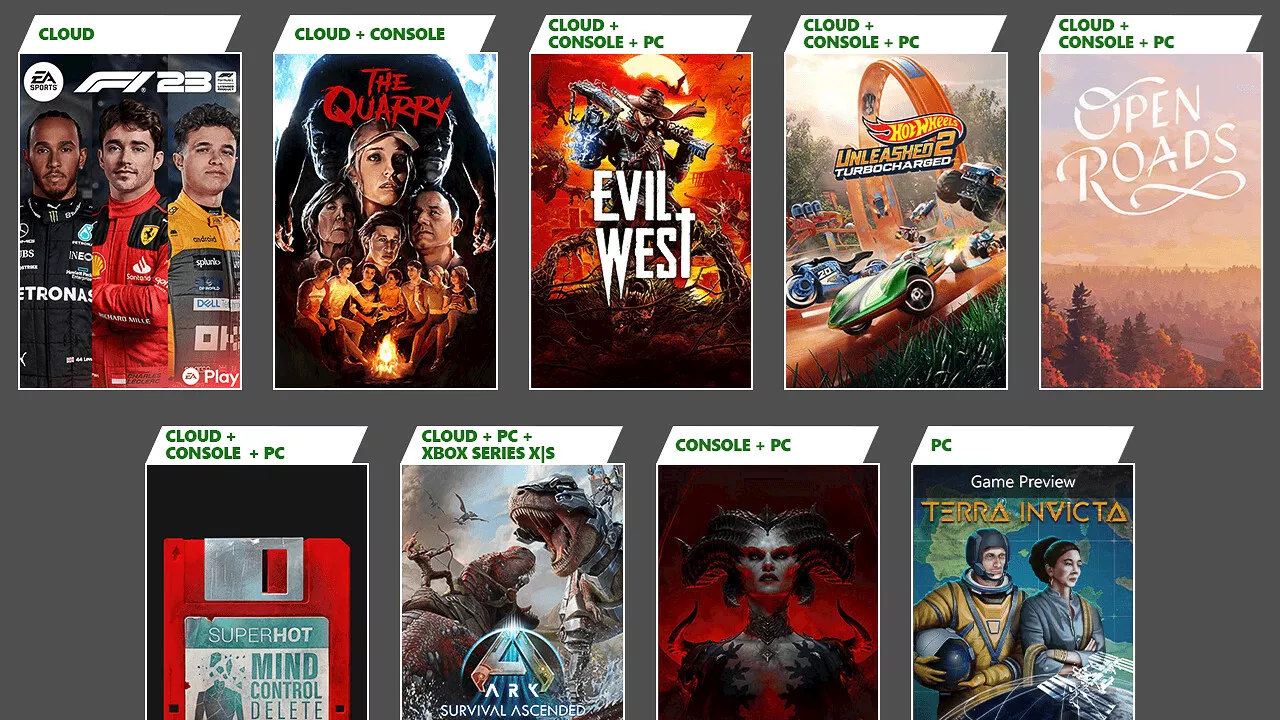 Xbox Game Pass: Ark: Survival Ascended, Diablo IV und The Quarry kommen