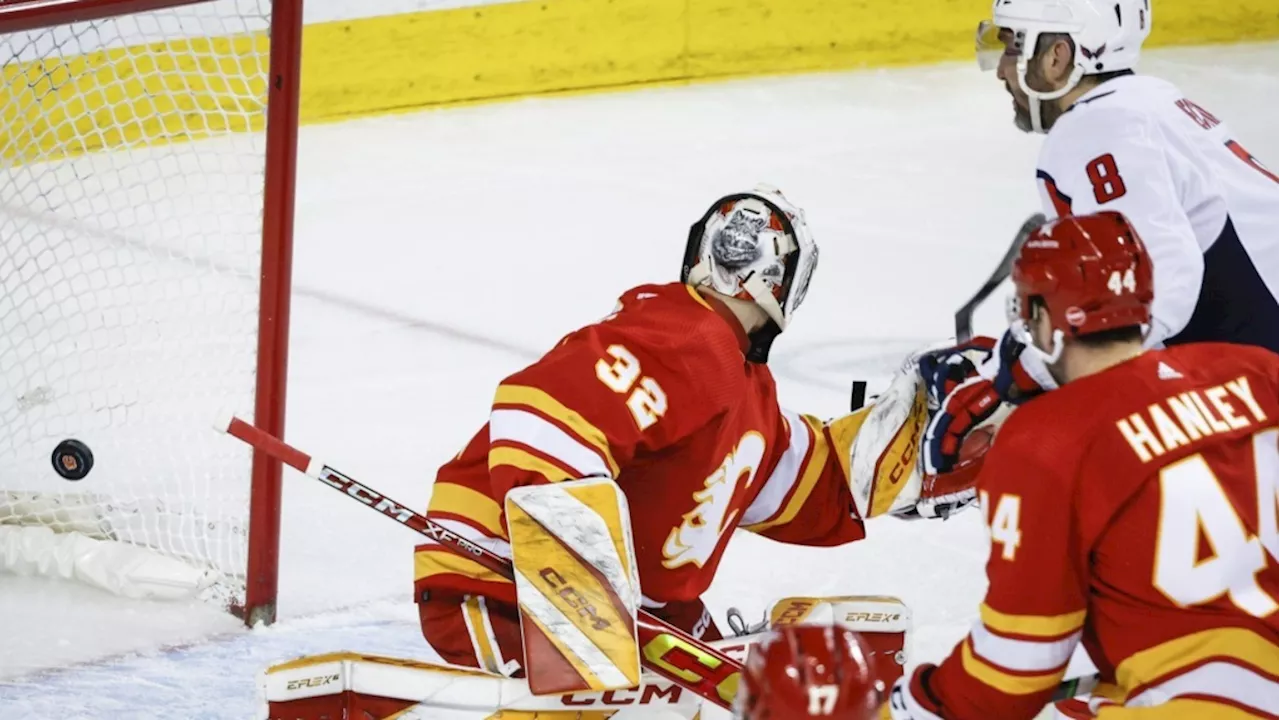 Alex Ovechkin scores twice, Washington Capitals douse Calgary Flames 5-2