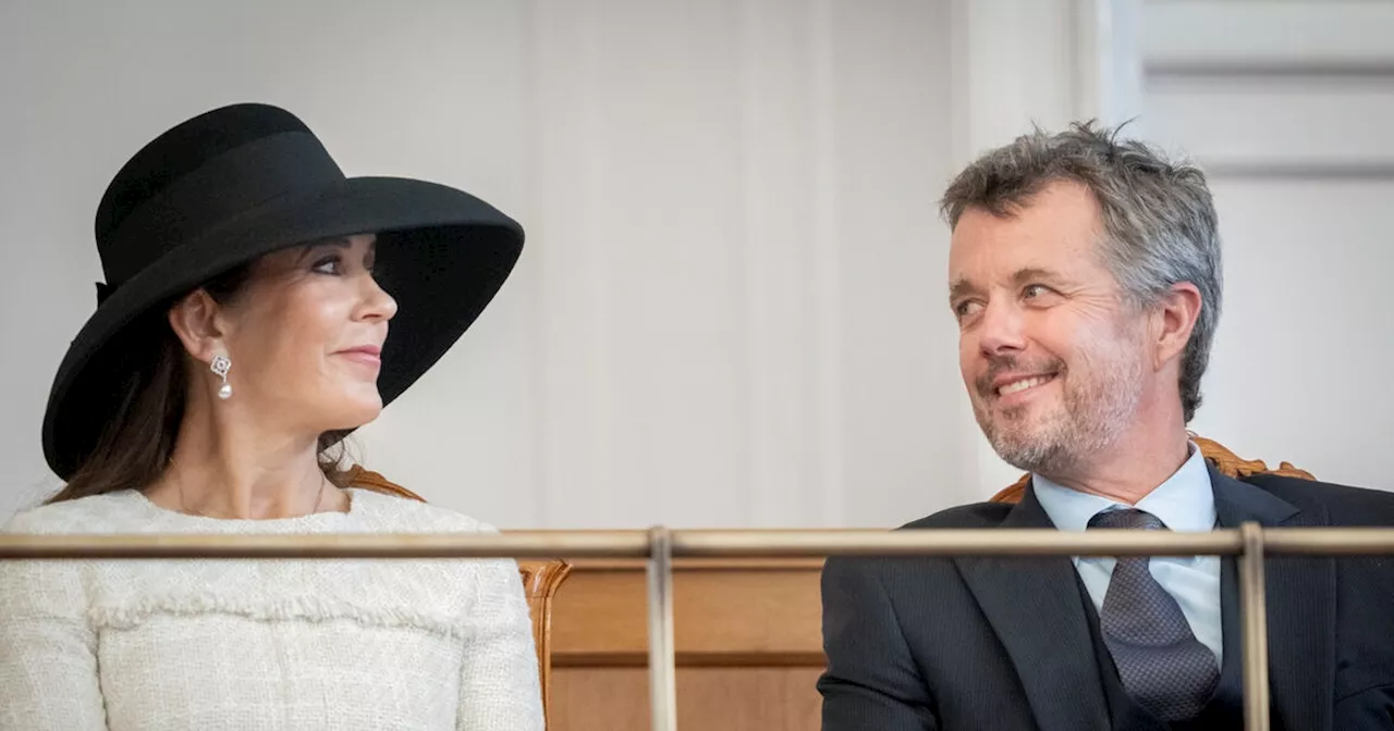 I går skete det for første gang for kong Frederik og dronning Mary - men det var uden helt særlig gæst