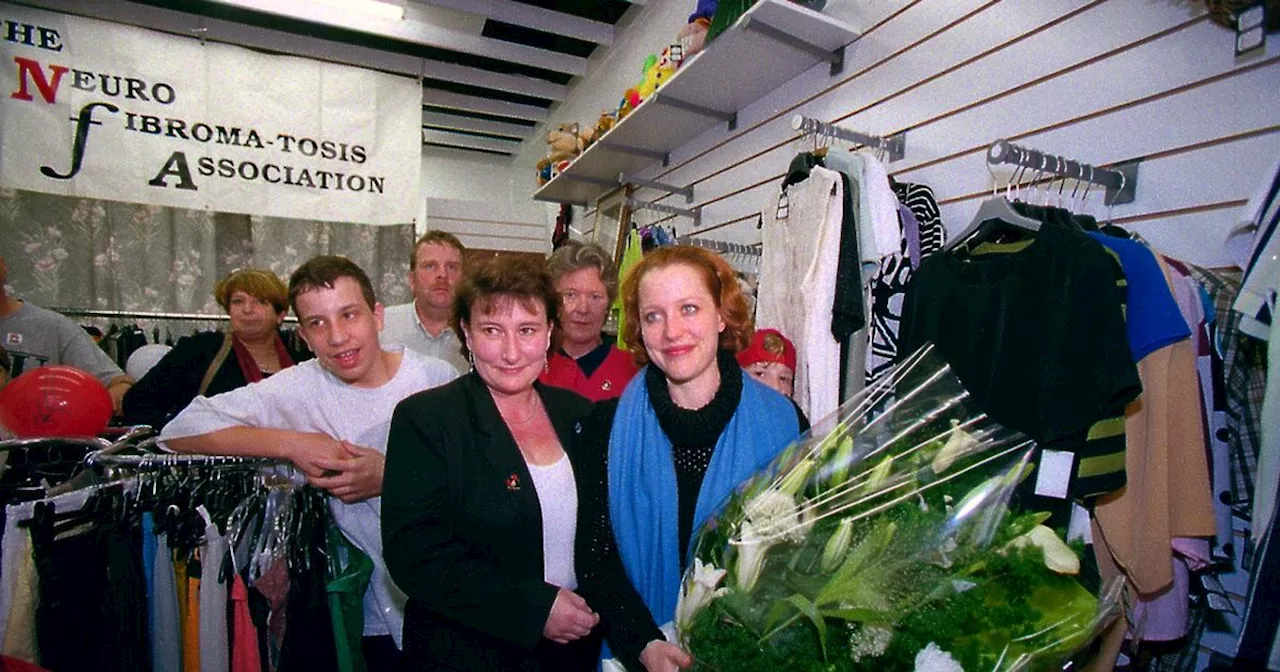 Gillian Anderson's surprising but touching trip to open Glasgow charity shop