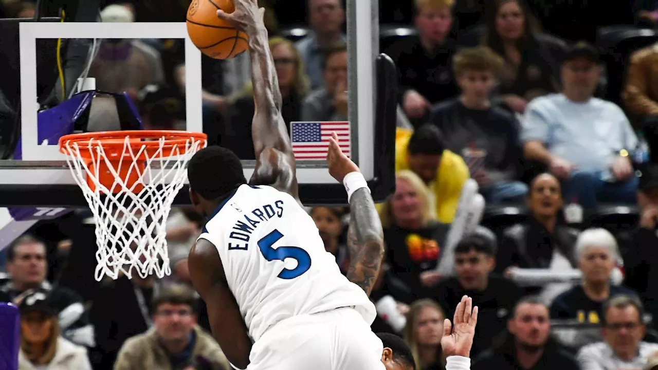 Anthony Edwards throws down monster slam as Timberwolves win