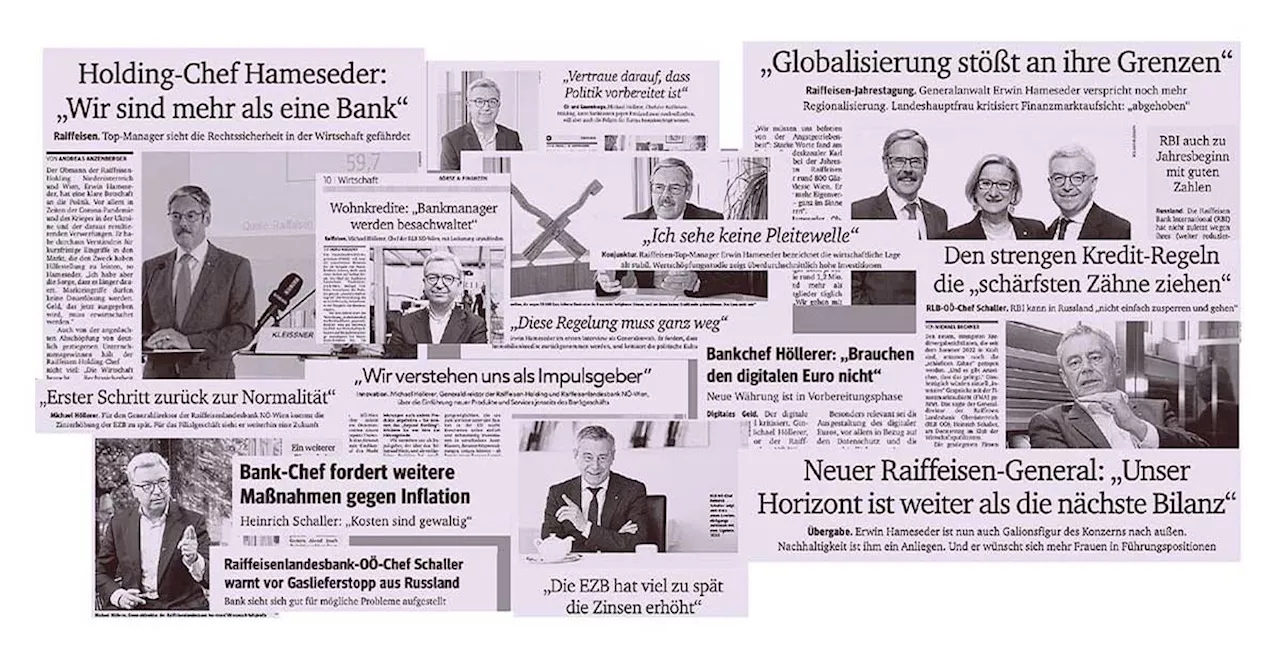 Hofberichterstattung in großem Stil: Der Kurier als Sprachrohr von Raiffeisen