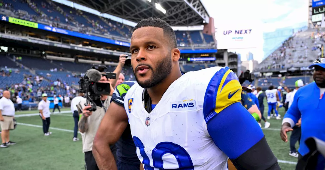 Rams star Aaron Donald announces his retirement after legendary career