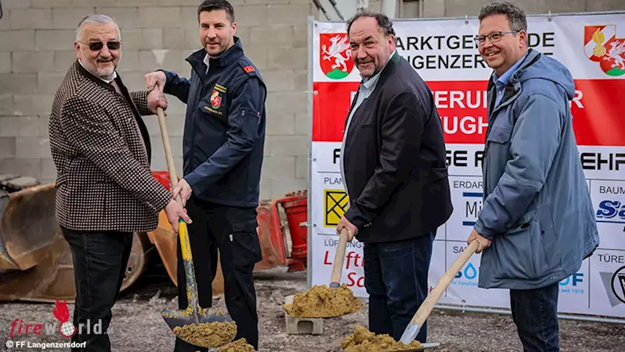 Nö: Spatenstich ist gesetzt → Zubau der Freiwilligen Feuerwehr Langenzersdorf