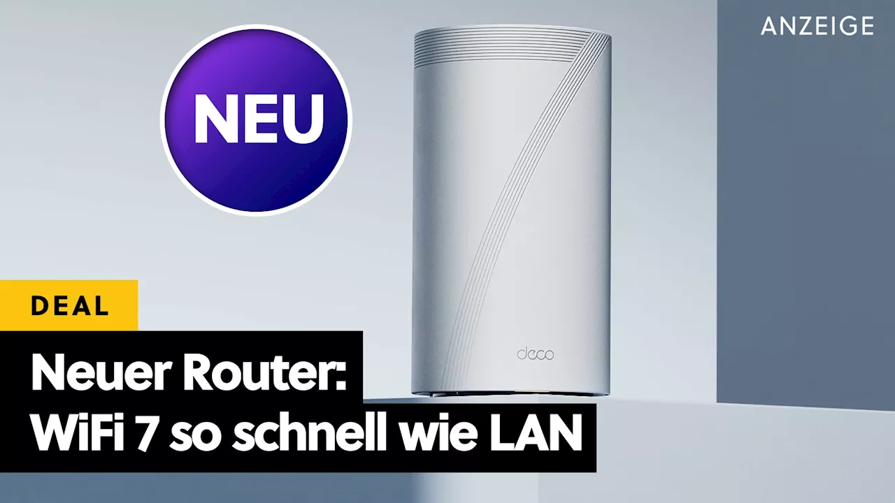 Nie wieder LAN-Kabel: Dieser WiFi 7-Router macht WLAN schnell wie noch nie!