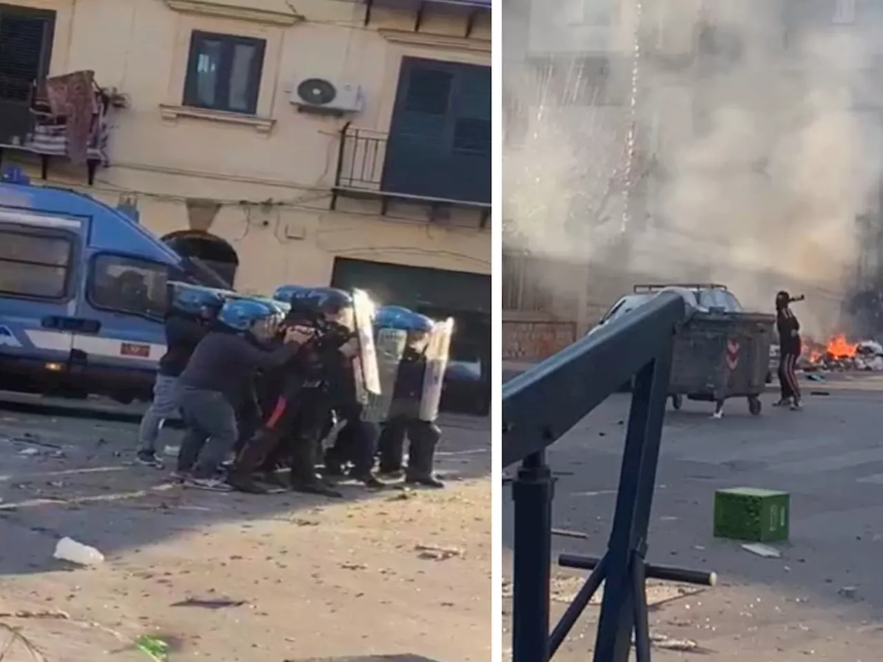 Le 'vampe di San Giuseppe' accendono la guerriglia urbana: tre agenti feriti a Palermo