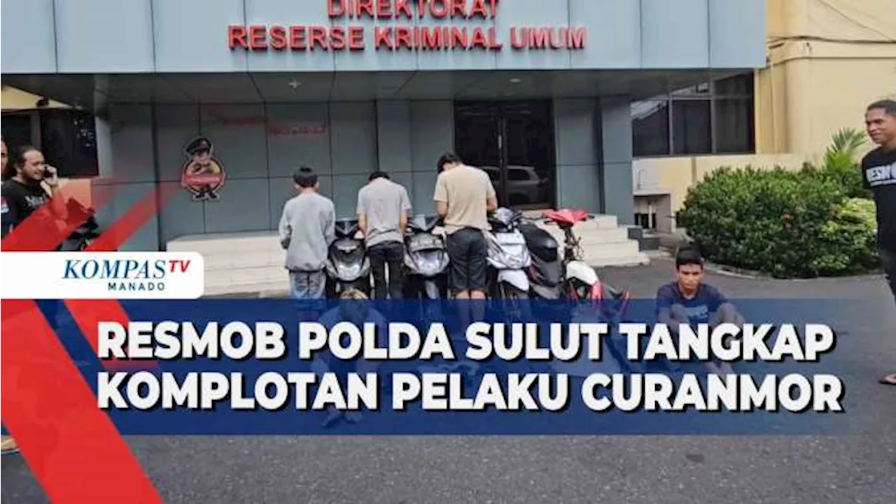 5 Pelaku Curanmor Ditangkap Tim Resmob Polda Sulut