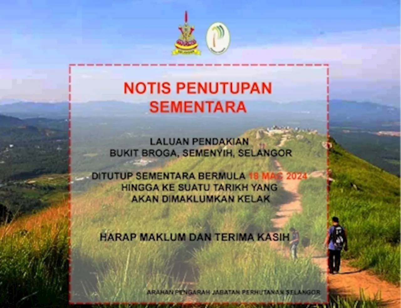 Bukit Broga closed indefinitely as precaution after forest fire, says Selangor exco