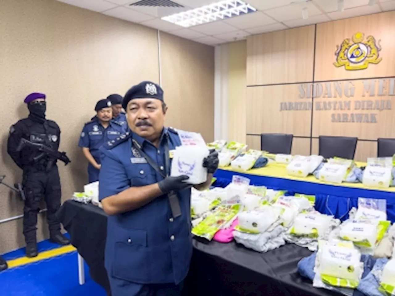 Customs Dept: 87.8kg of drugs seized in Sarawak in first three months of 2024