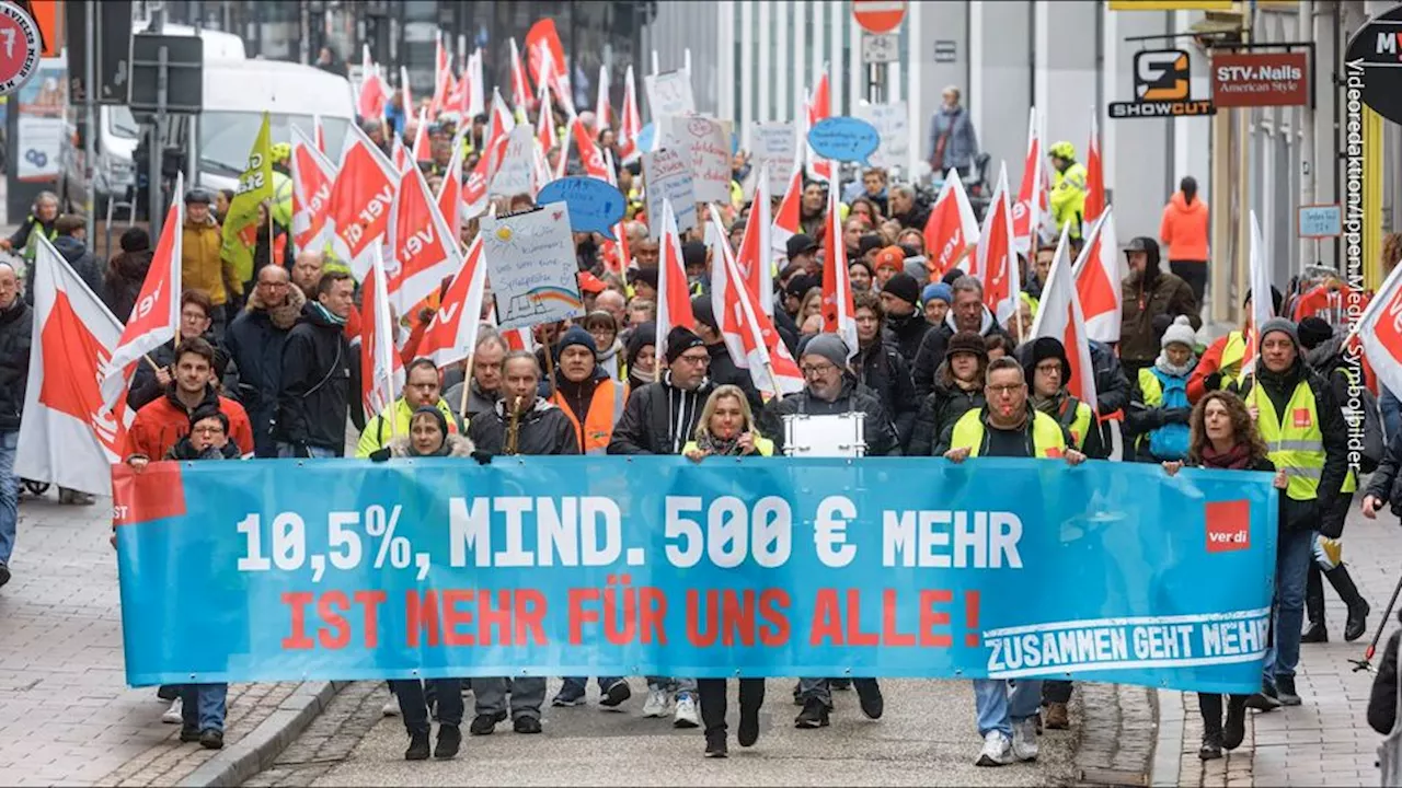 Verdi ruft zu zweitägigen ÖPNV-Warnstreiks in Städten auf