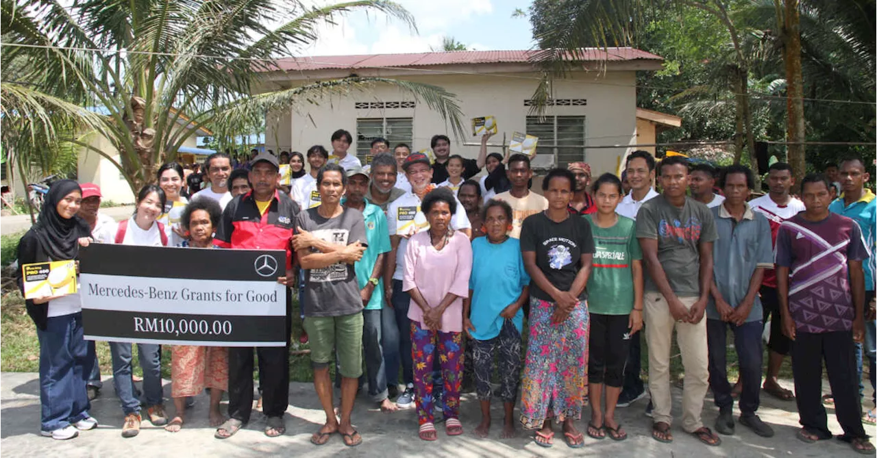 Mercedes-Benz Malaysia partners with ECOMY to install solar lighting for orang asli communities