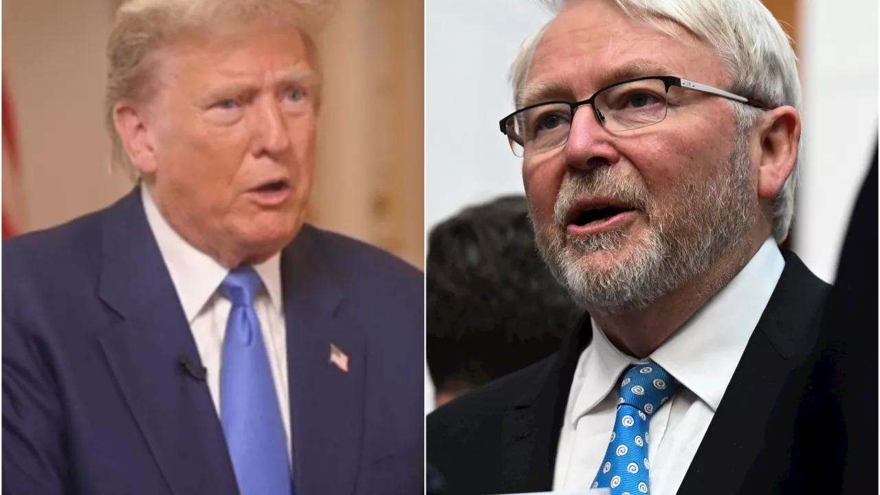 Donald Trump says ‘nasty’ Kevin Rudd ‘won’t be there long’ if he returns as president