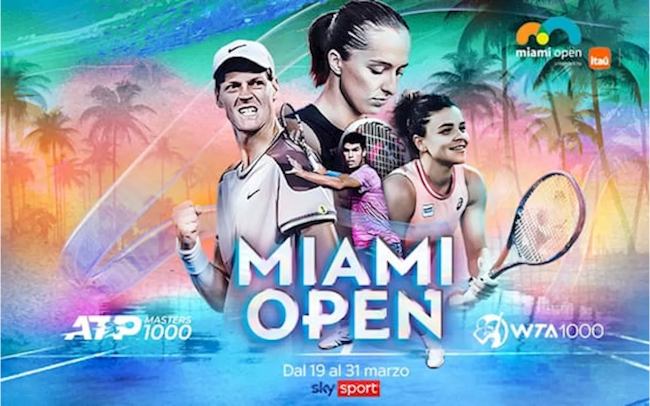 Atp Miami, dove vedere l'ATP 1000 in tv e streaming