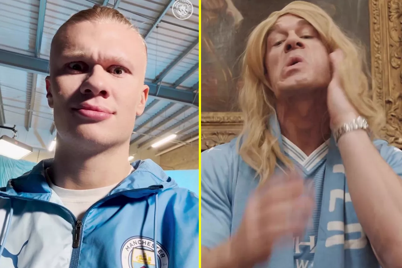 Erling Haaland and John Cena star in funny video as Man City’s announce USA pre-season tour...