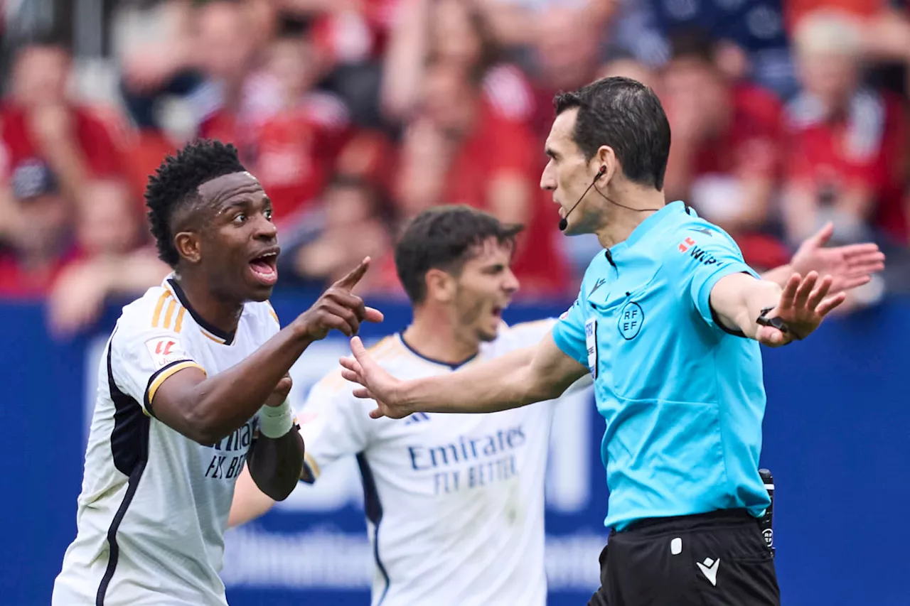 Real Madrid allege referee failed to report Vinicius Junior abuse against Osasuna