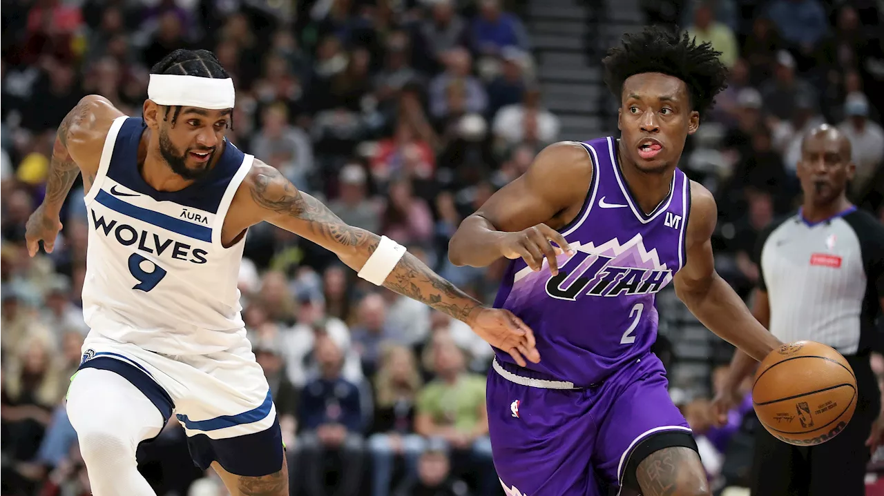 Edwards scores 32 points, leads banged-up Timberwolves to win at Jazz