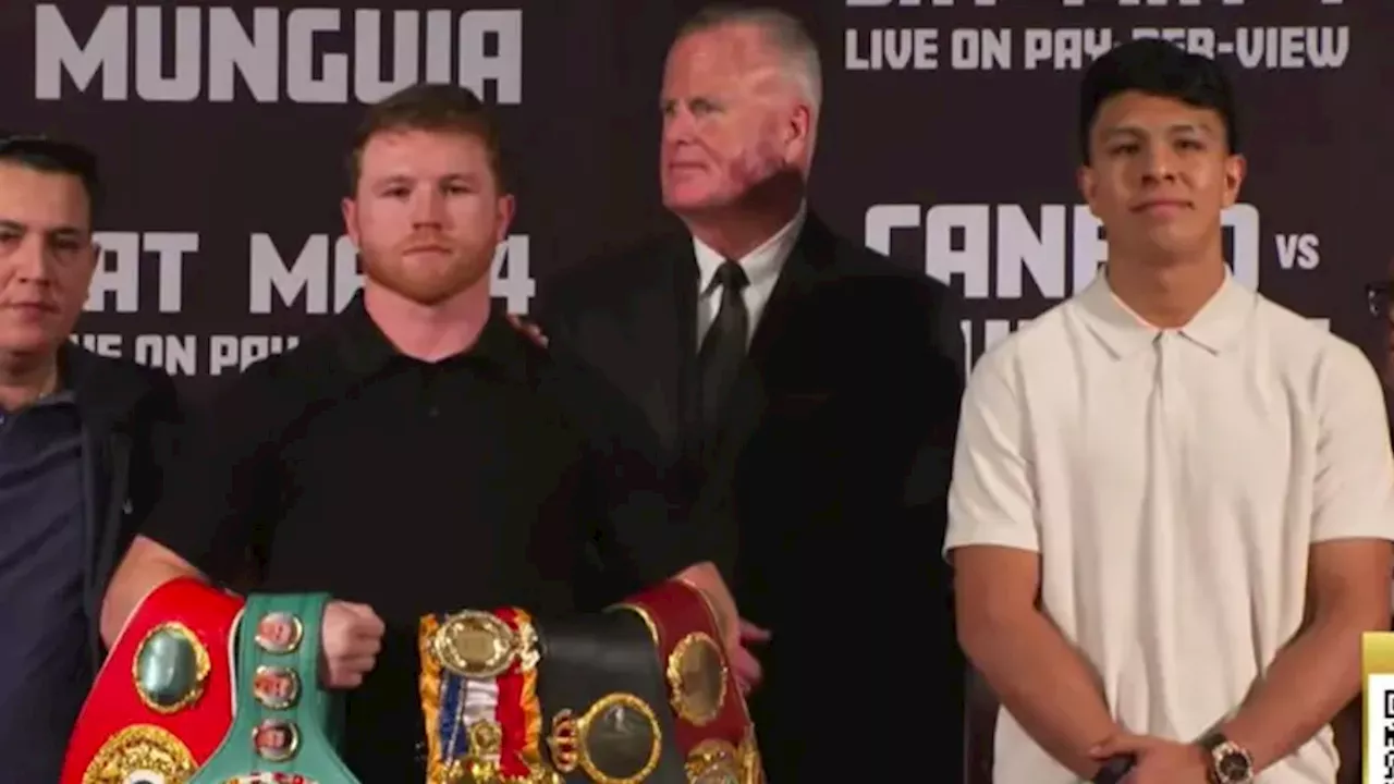 Canelo Álvarez y Jaime Munguía prometen una gran pelea en cordial primer cara a cara