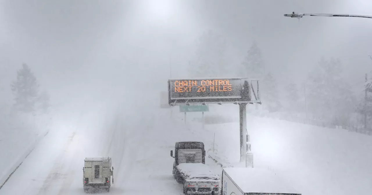 Blizzard hits California and Nevada, shutting interstate and leaving thousands without power