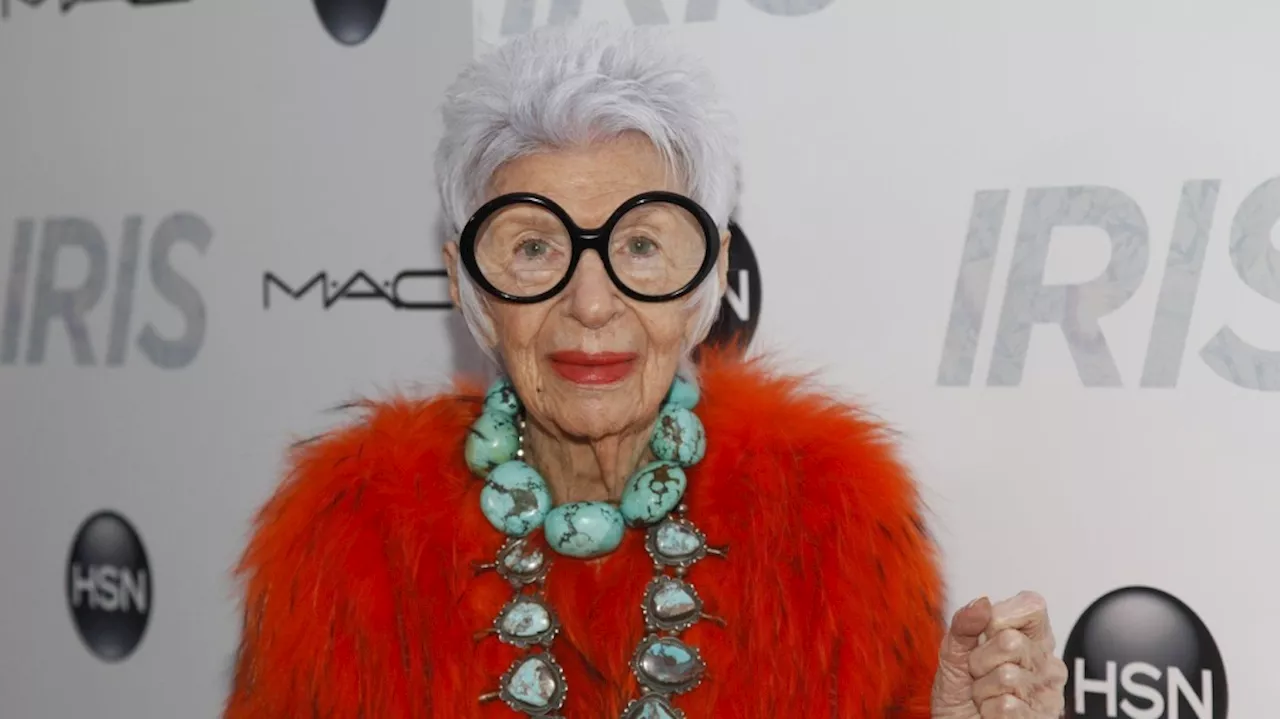 Iris Apfel, fashion icon known for her eye-catching style, dies at 102