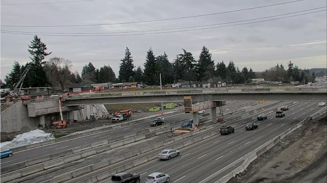 I-5 near SeaTac closing this weekend as South 216th Street Bridge nears completion