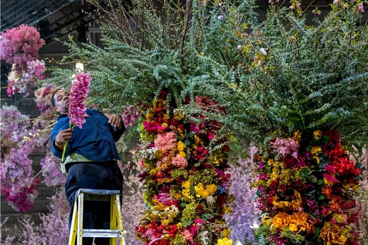 Behind the scenes at the Philadelphia Flower Show, where a majestic floral world emerges