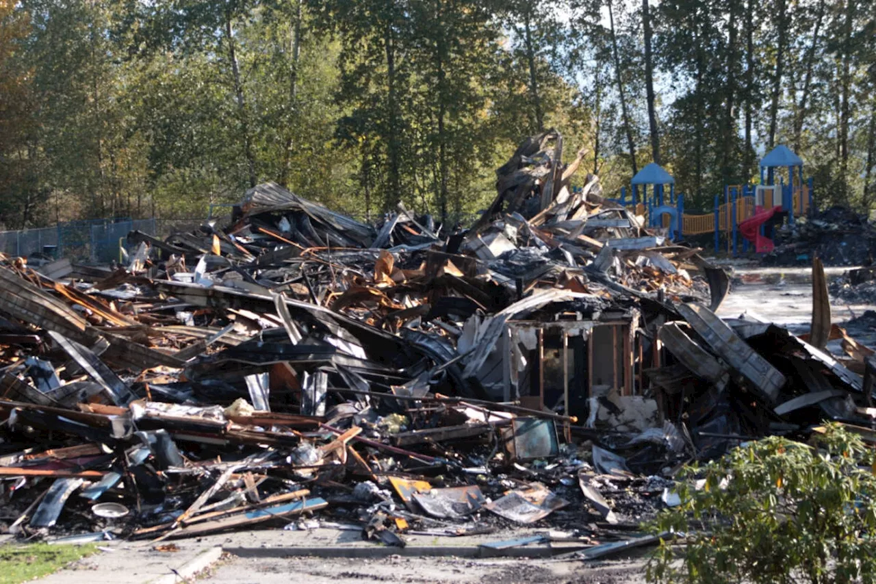 Fire that burned B.C. school to the ground was human caused: Police