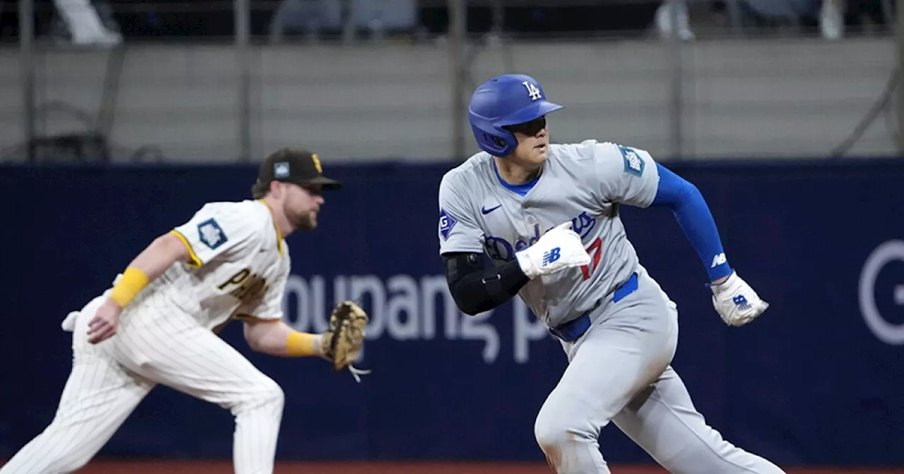 Dodgers rally to beat Padres 5-2 in season opener, first MLB game in South Korea