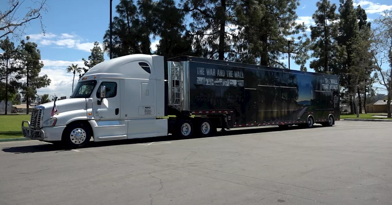 'The Wall that Heals', a Vietnam Veterans Memorial replica, in El Cajon through this weekend