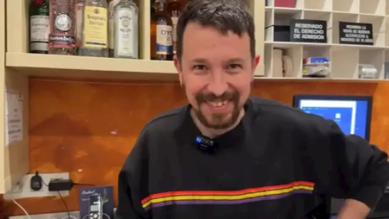 Iglesias seca cubiertos a un día de abrir su taberna en Madrid: 'Estoy un poco nervioso'
