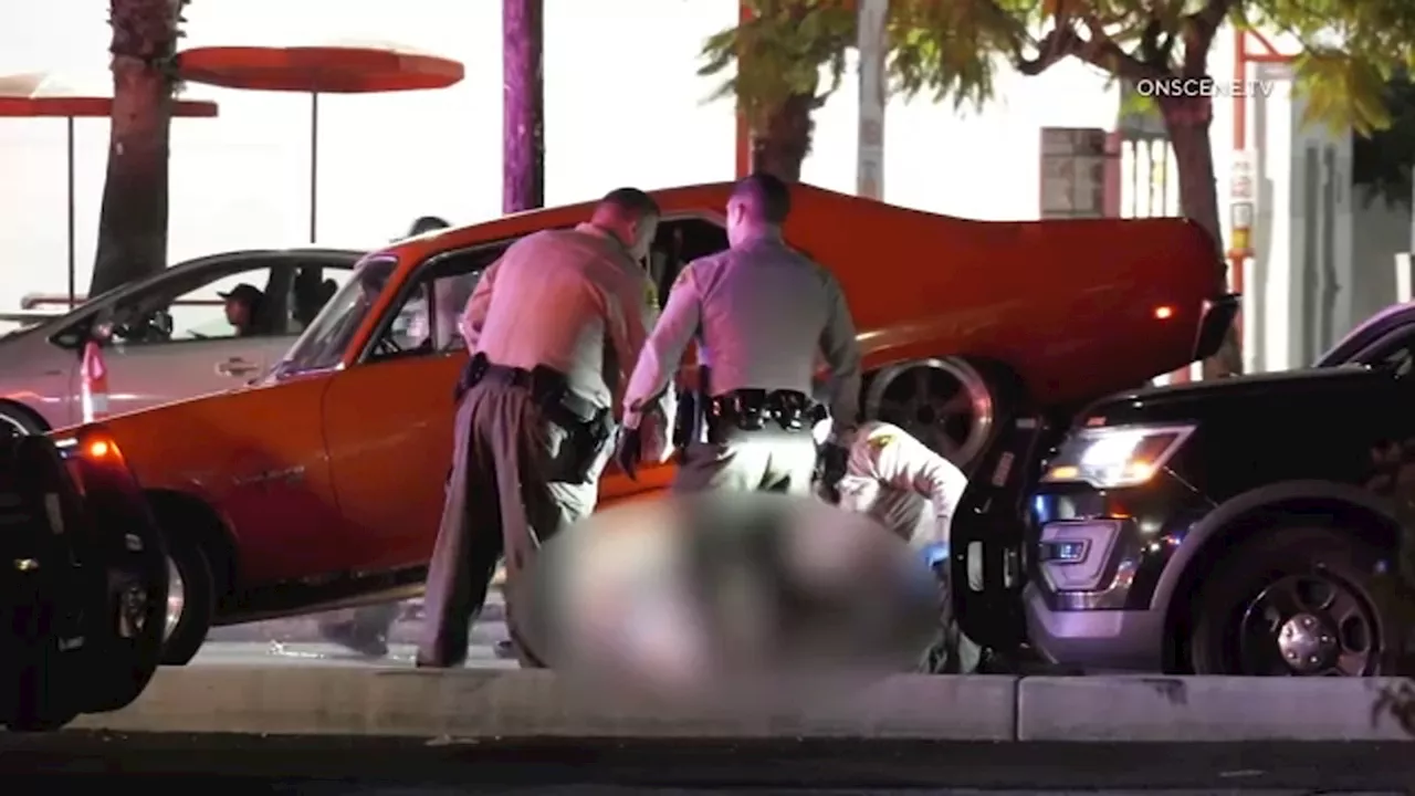 Deputies shoot, kill allegedly armed man after wild muscle car crash in Long Beach