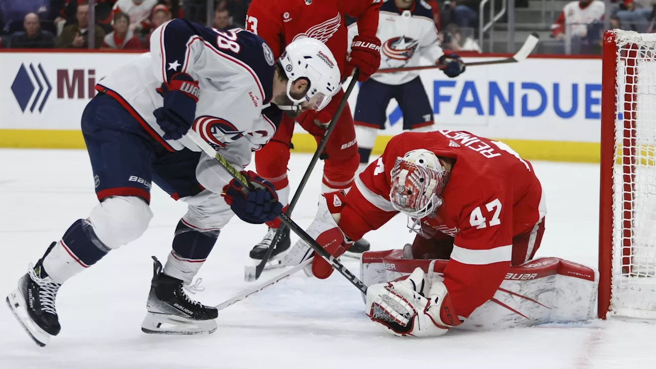 Red Wings beat the Blue Jackets in OT