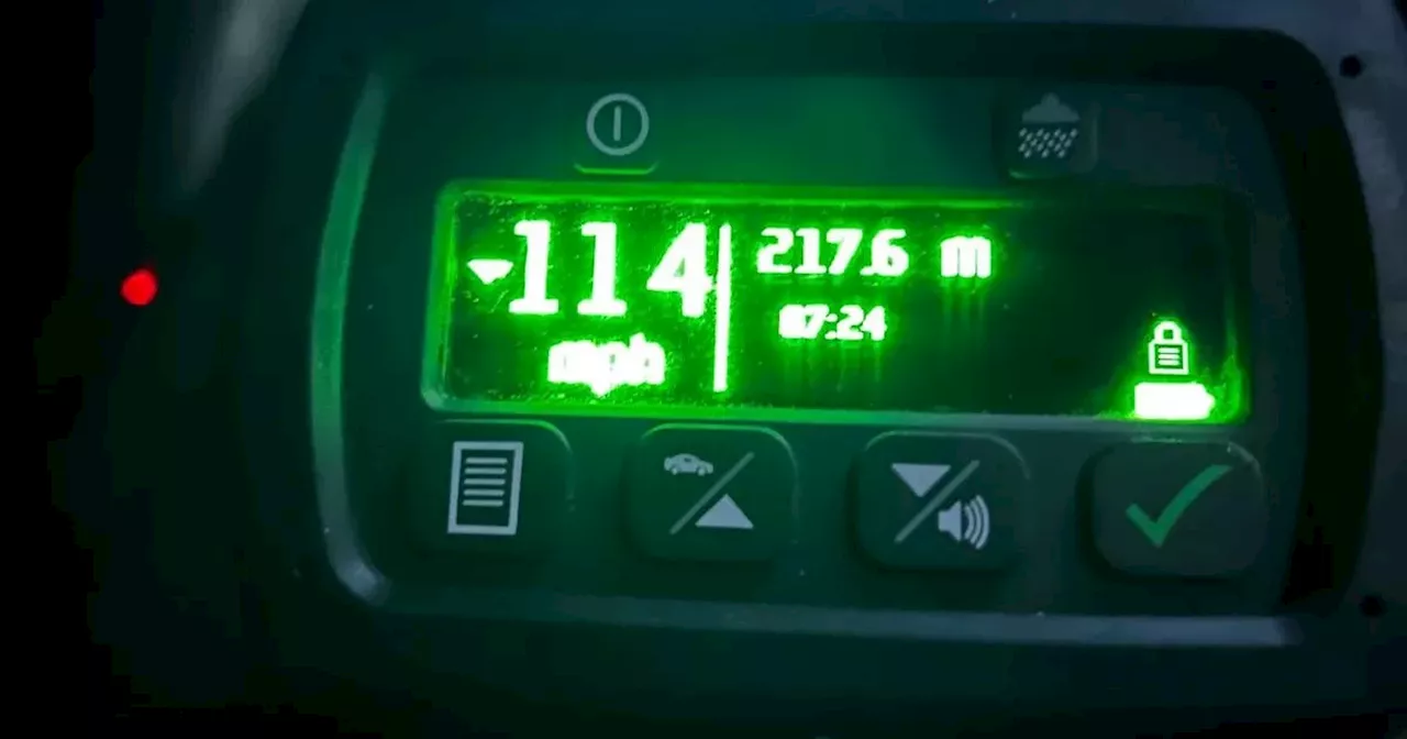 PSNI clock inexperienced young driver doing 114mph