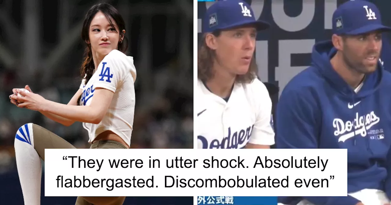 “Men Being Men”: Dodgers Baseball Players’ Reaction To Korean Actress’ First Pitch Goes Viral