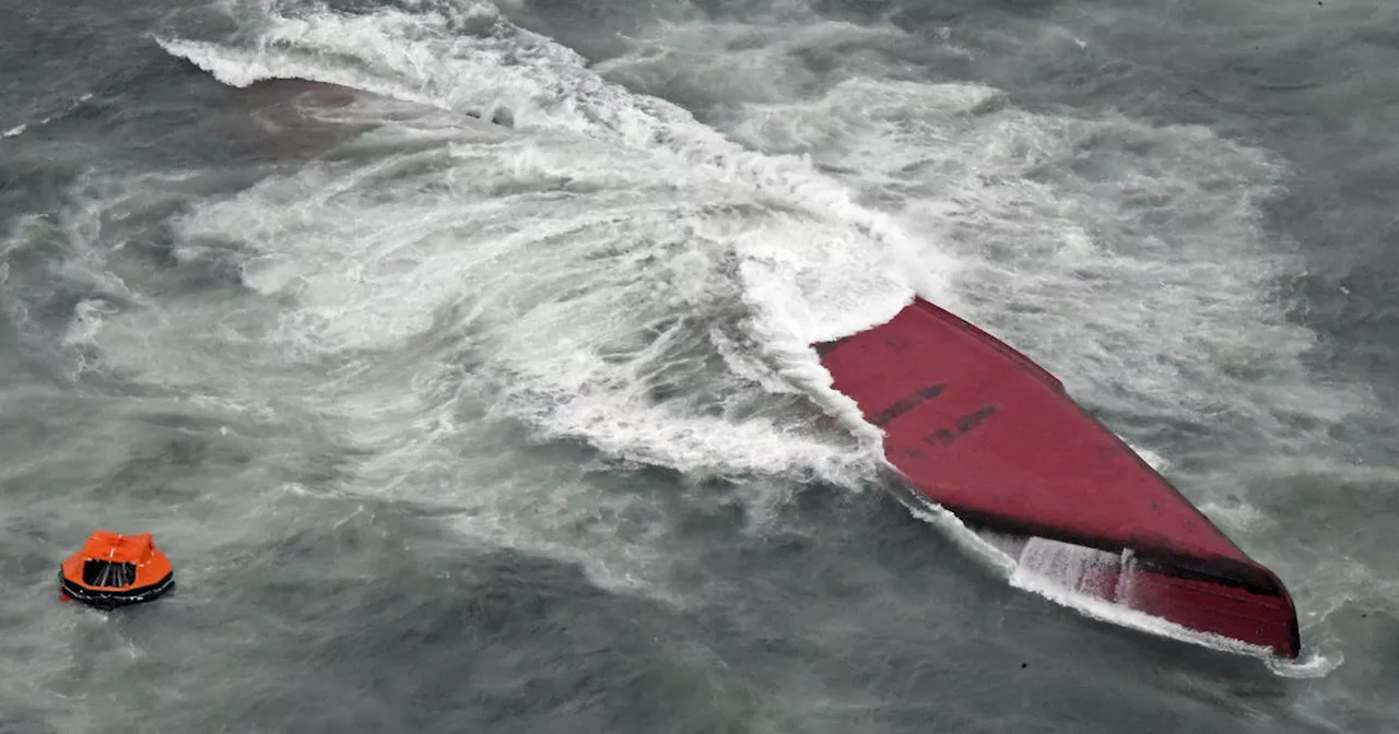 At least 8 killed as chemical tanker capsizes off Japan's coast