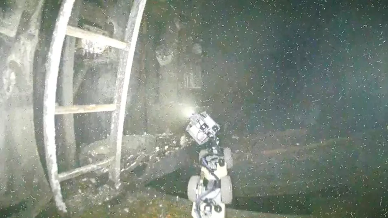 Eerie drone footage reveals first ever look inside Fukushima reactor