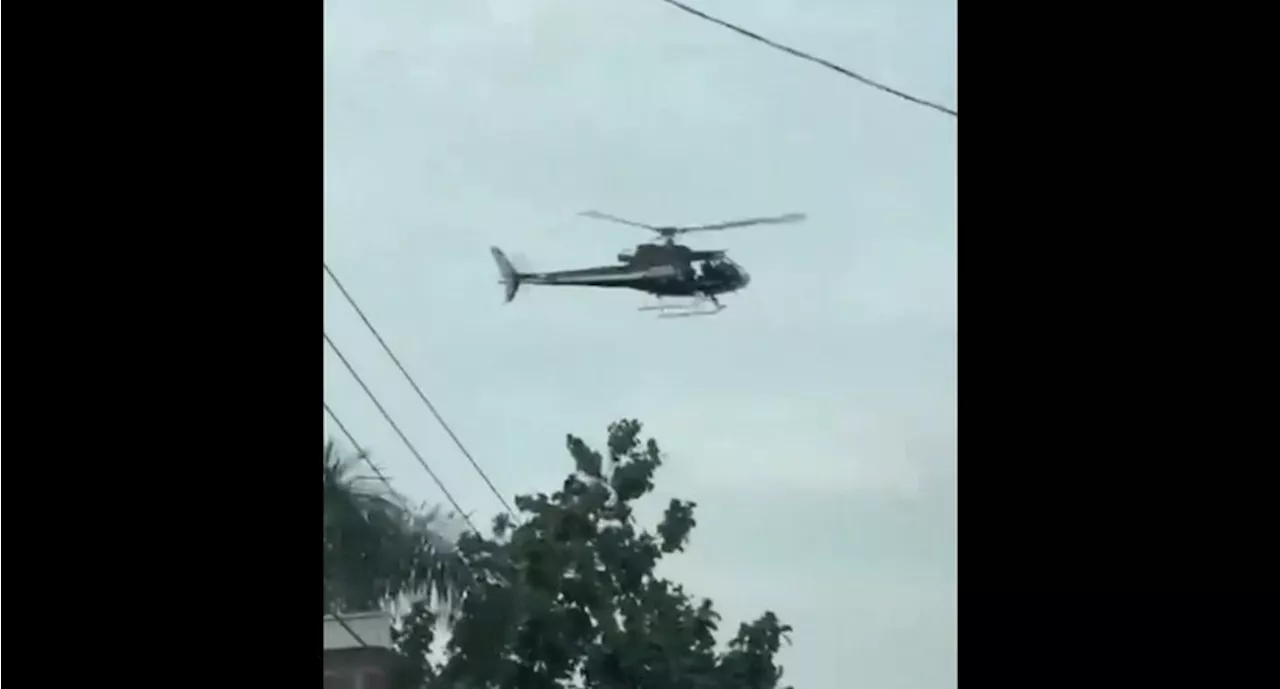 Atacan desde tierra a helicóptero de la Comisión Estatal de Seguridad en Yecapixtla, Morelos