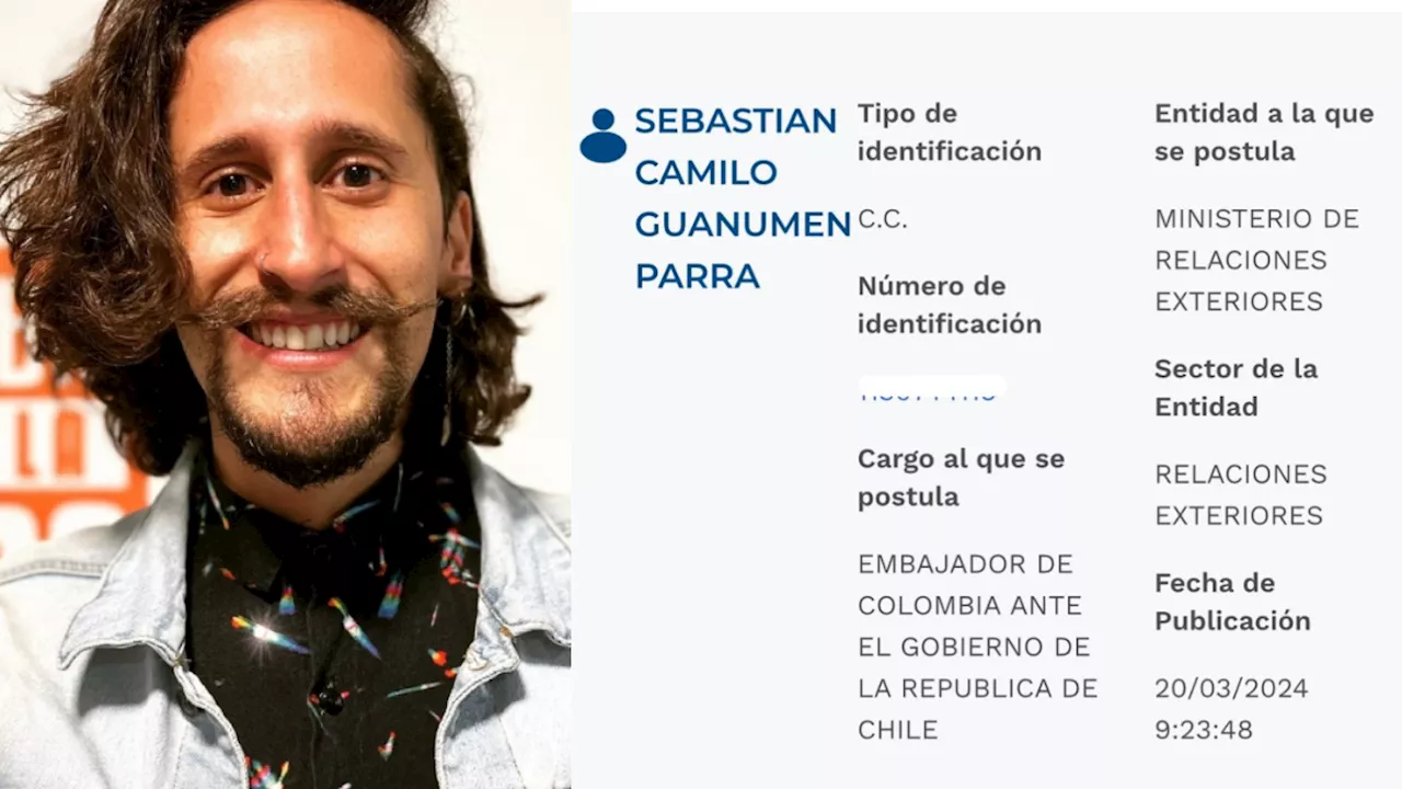 Sebastián Guanumen Parra será el próximo embajador de Colombia en Chile