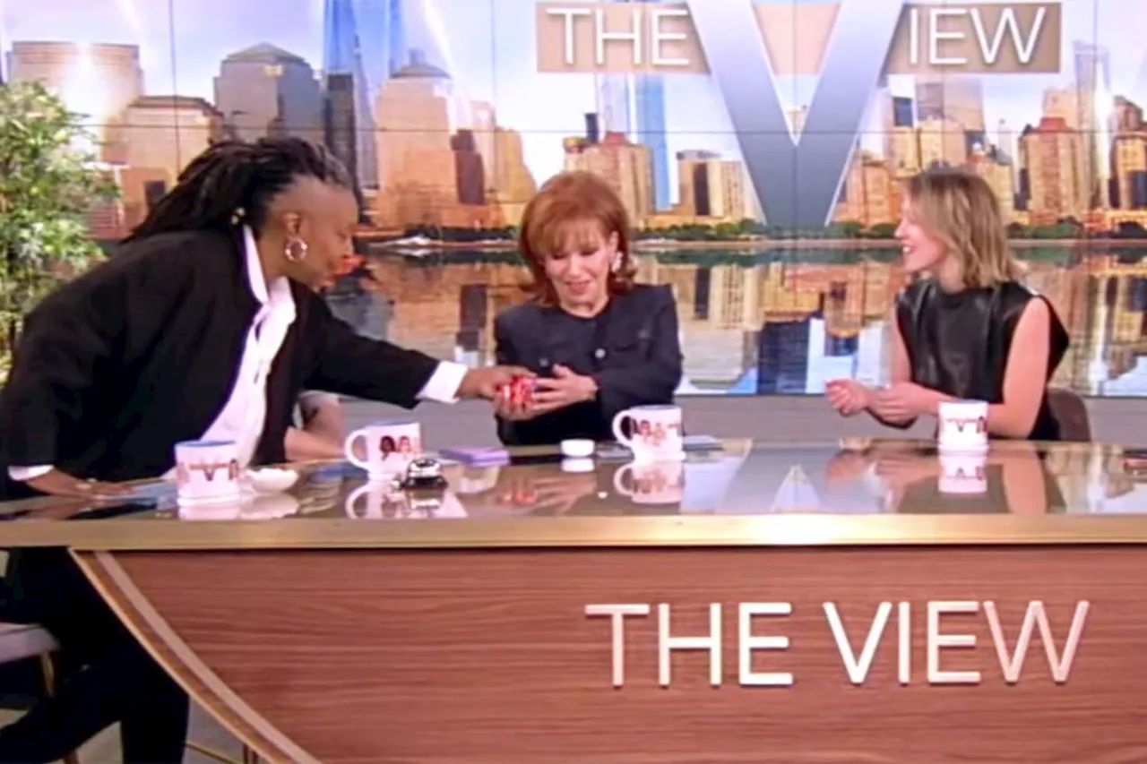 Whoopi Goldberg surprised Sydney Sweeney live on The View with candy gifts from 'under my chest'