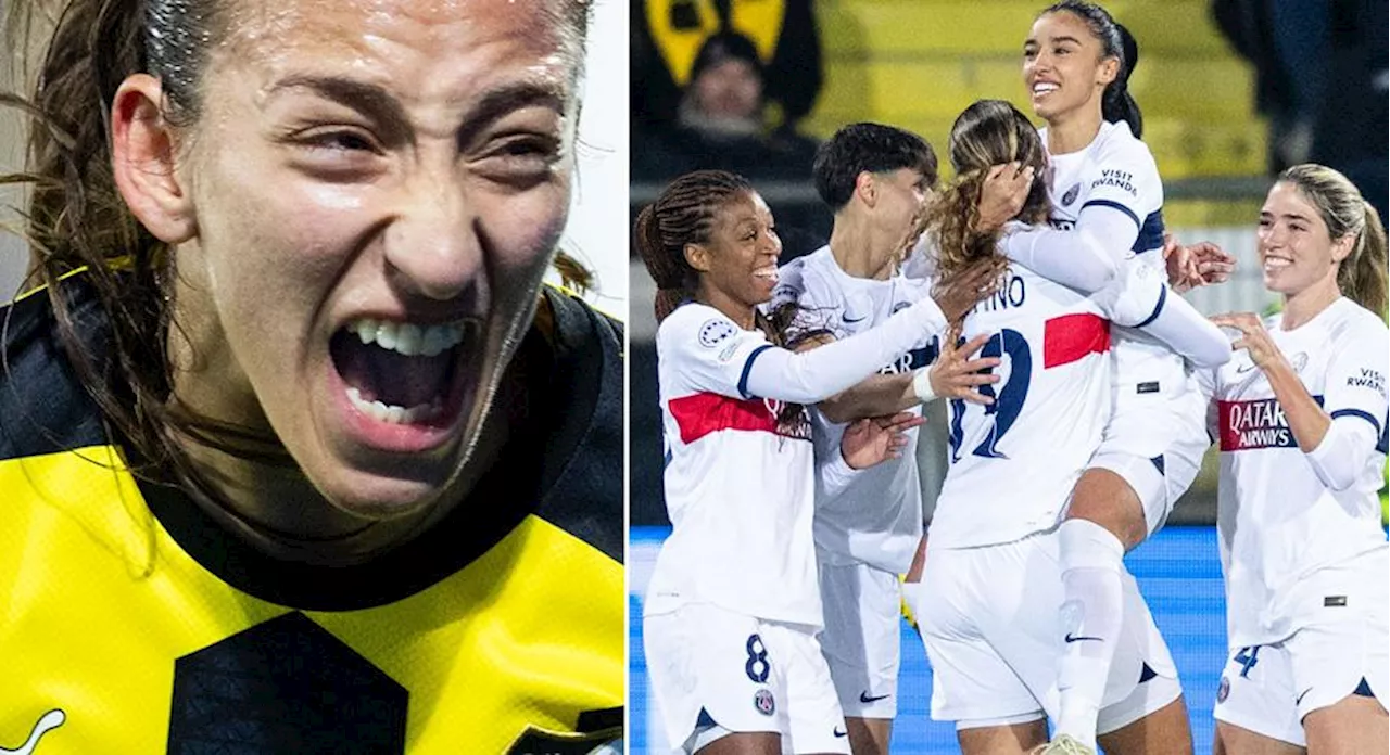 Häcken föll i första kvartsfinalen - Chawinga hjälte för PSG